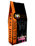 Real Dog Puppy-Junior All Breeds su kiauliena ir ryžiais 20kg