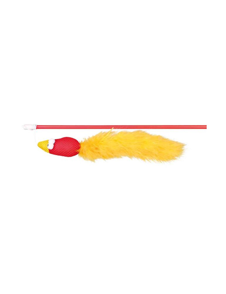 TRIXIE Meškerė su paukščiu, plastikas/pliušas, katžolė, 50 cm TRIXIE Meškerė su paukščiu, plastikas/pliušas, katžolė, 50 cm