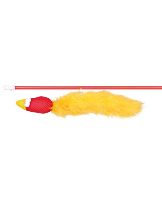 TRIXIE Meškerė su paukščiu, plastikas/pliušas, katžolė, 50 cm TRIXIE Meškerė su paukščiu, plastikas/pliušas, katžolė, 50 cm