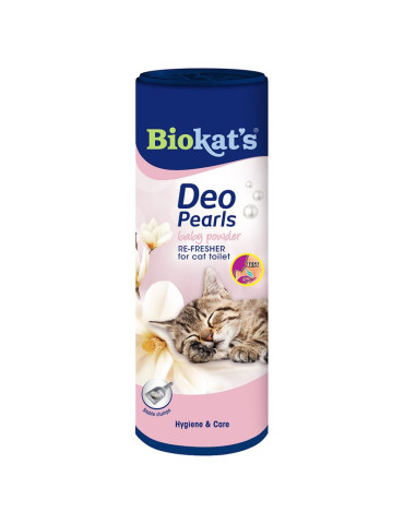 BIOKAT'S DEO PEARLS BABY POWDER kraiko kvapus naikinantys milteliai 700g
