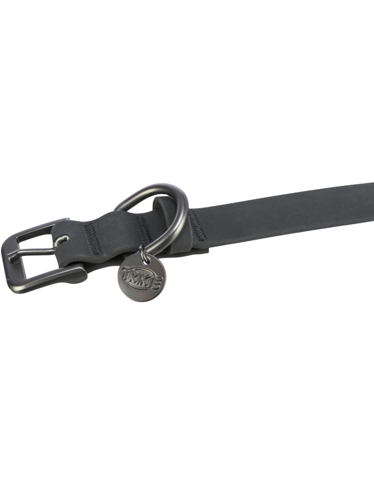 TRIXIE CityStyle antkaklis, PVC, S-M: 30-37 cm/20 mm, juodas