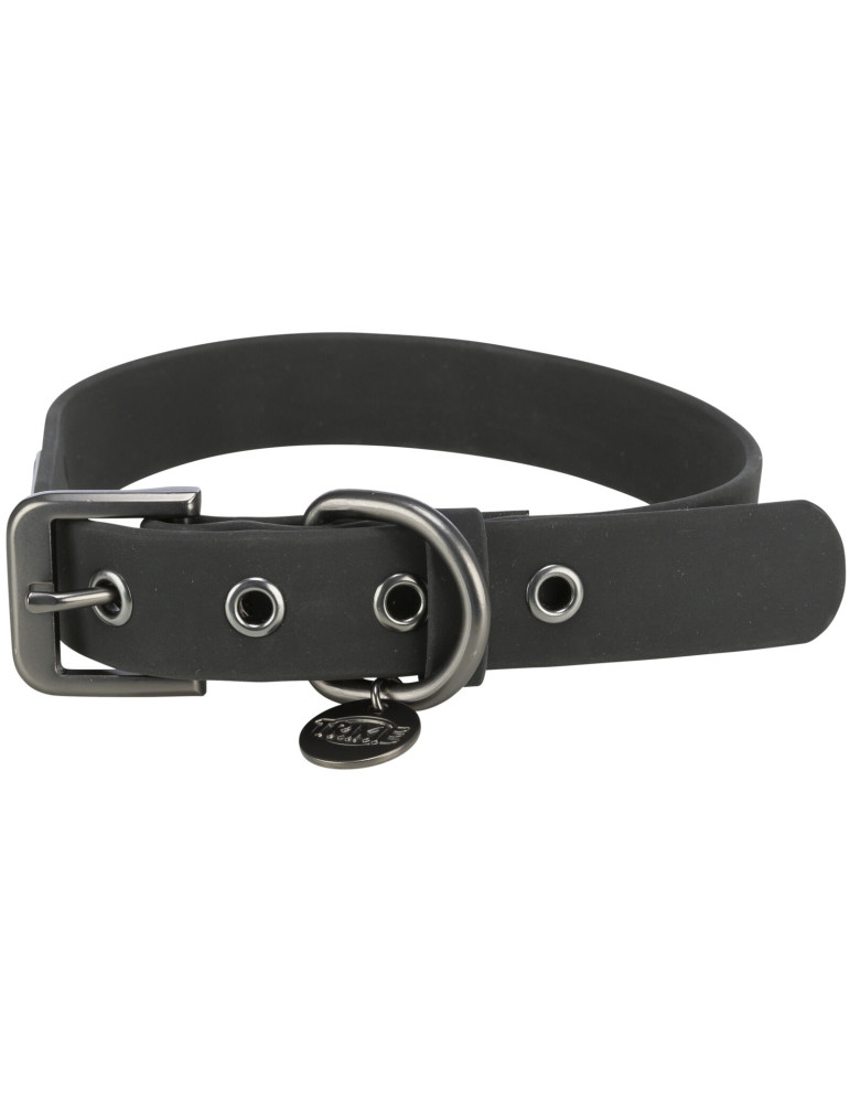 TRIXIE CityStyle antkaklis, PVC, S-M: 30-37 cm/20 mm, juodas