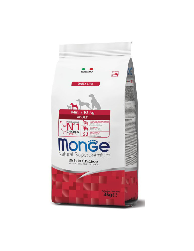 Monge mini adult sausas pašaras (vištiena) 7,5kg