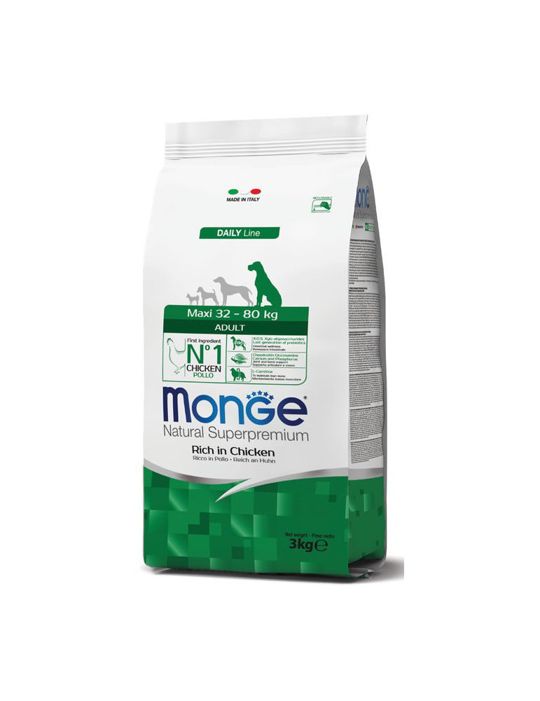 Monge maxi adult visavertis sausas pašaras suaugusiems šunims su vištiena 12kg Monge maxi adult visavertis sausas pašaras suaugusiems šunims su vištiena 12kg