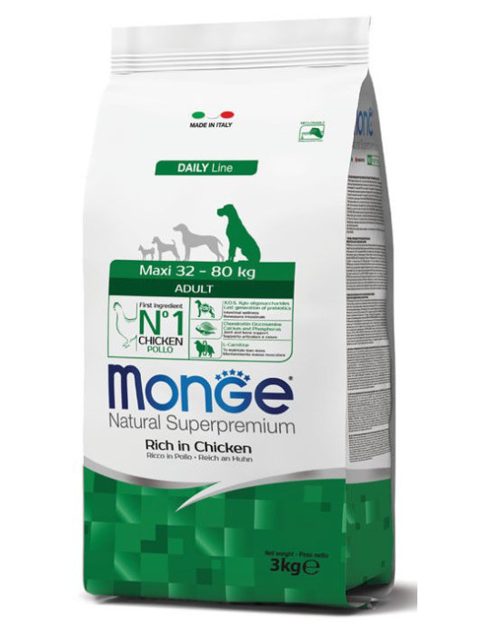 Monge maxi adult visavertis sausas pašaras suaugusiems šunims su vištiena 12kg Monge maxi adult visavertis sausas pašaras suaugusiems šunims su vištiena 12kg