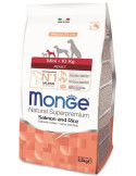 Monge mini adult sausas pašaras (lašiša ir ryžiai) 2,5kg