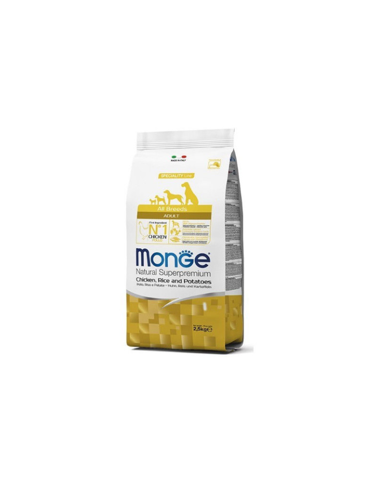 Monge adult sausas pašaras (vištiena, ryžiai, bulvės) 12kg Monge adult sausas pašaras (vištiena, ryžiai, bulvės) 12kg