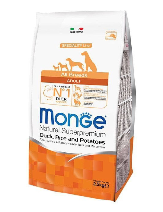 Monge adult sausas pašaras (antiena, ryžiai, bulvės) 12kg Monge adult sausas pašaras (antiena, ryžiai, bulvės) 12kg