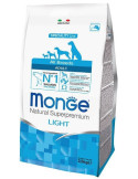 Monge Light adult sausas pašaras suaugusiems šunims su lašiša ir ryžiais 12kg