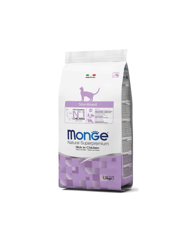 Monge Sterilised sausas maistas katėms su vištiena 1,5kg