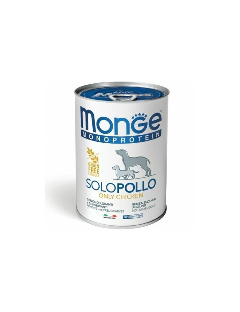 Monge Monoprotein konservai (vištiena) 400g Monge Monoprotein konservai (vištiena) 400g