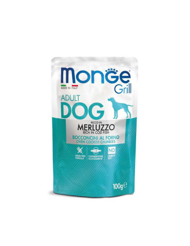 Monge Grill konservuotas pašaras šunims su menke 100g