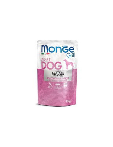 Monge Grill konservuotas pašaras šunims su kiauliena 100g