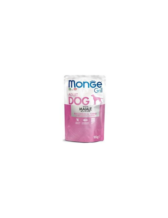Monge Grill  konservuotas pašaras šunims su kiauliena 100g Monge Grill  konservuotas pašaras šunims su kiauliena 100g