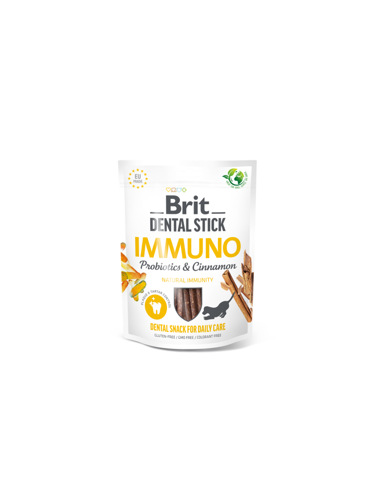 Brit Dental Stick Immuno skanėstas dantų priežiūrai 7vnt Brit Dental Stick Immuno skanėstas dantų priežiūrai 7vnt
