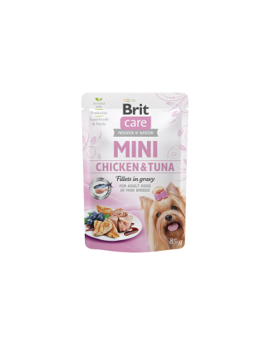 Brit Care Mini konservai šunims su vištiena ir tunu - 85 g