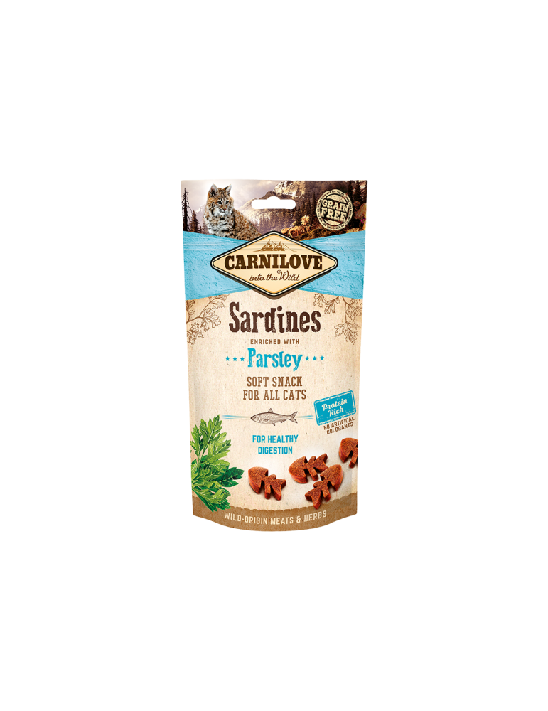 Carnilove skanėstai katėms su sardinėmis - 50g Carnilove skanėstai katėms su sardinėmis - 50g