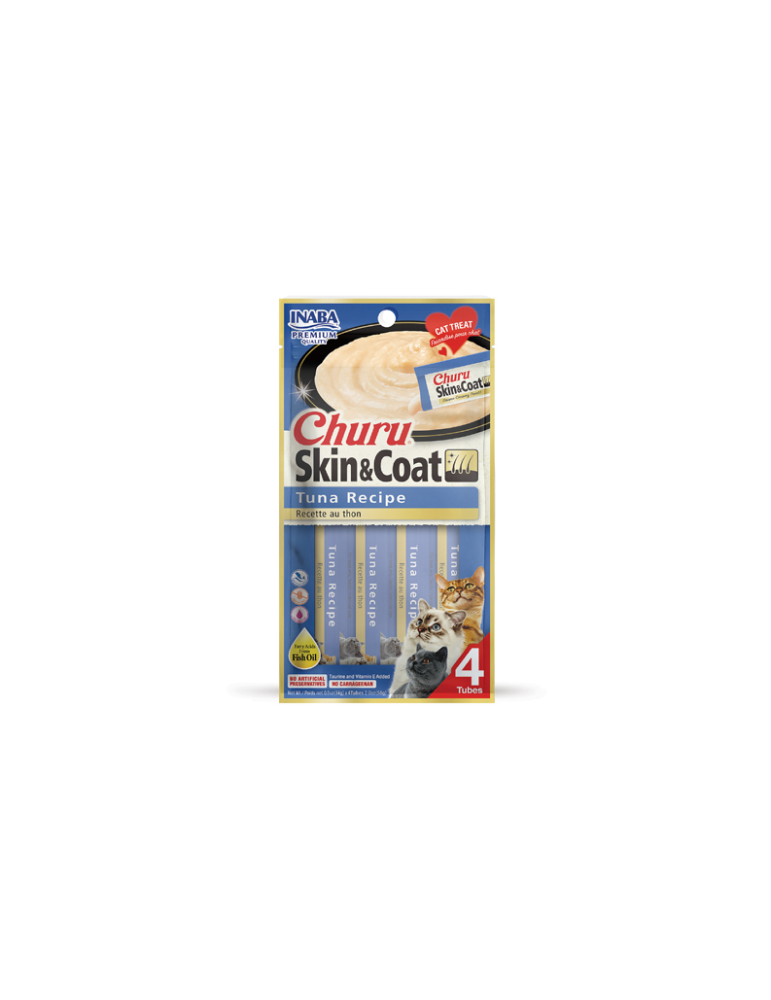 Churu Skin&Coat skanėstai katėms su tunu - 56g