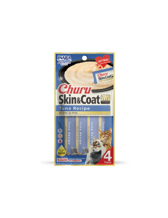 Churu Skin&Coat skanėstai katėms su tunu - 56g