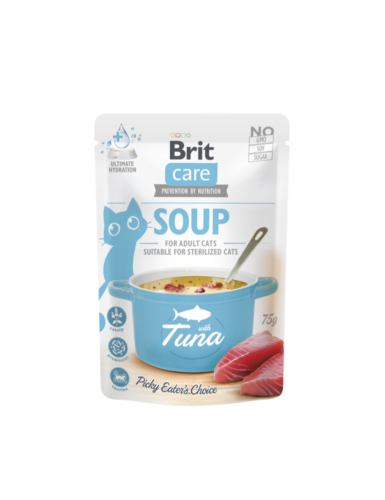 Brit Care sriuba su tunu katėms - 75g Brit Care sriuba su tunu katėms - 75g