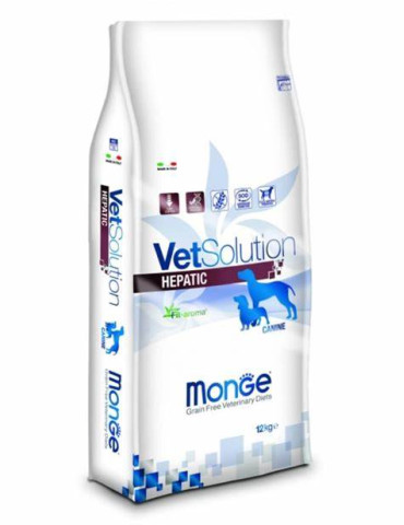 MONGE VetSolution Dog Hepatic pašaras šunims 12kg