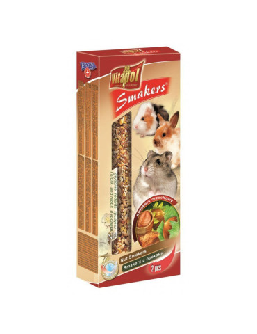 Vitapol Smakers skanėstas triušiams ir graužikams su riešutais 90g (2 vnt)