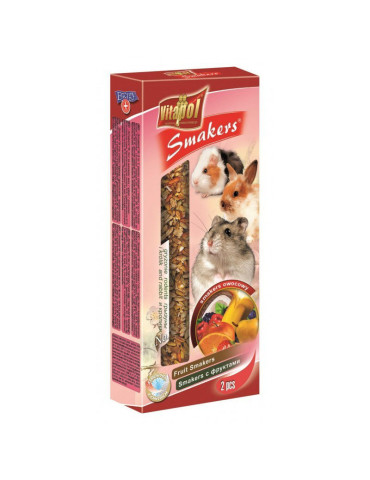 Vitapol Smakers skanėstas triušiams ir graužikams su vaisiais 90g (2 vnt)
