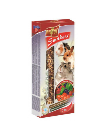 Vitapol Smakers skanėstas triušiams ir graužikams su miško uogomis 90g (2 vnt)