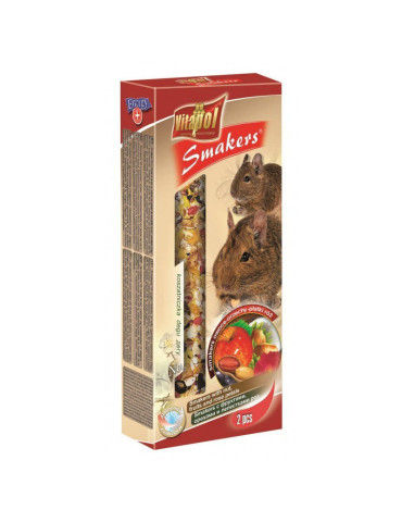 Vitapol Smakers® degu su vaisiais, riešutais ir rožių žiedlapiais 2vnt