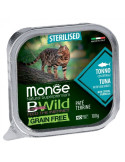 Monge BWild adult paštetas sterilizuotoms katėms su tunu ir daržovėmis 100g