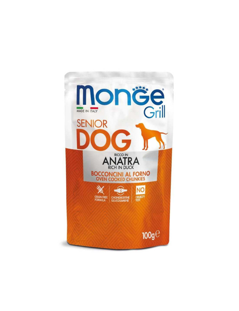 Monge Grill konservuotas pašaras šunims senjorams su antiena 100g Monge Grill konservuotas pašaras šunims senjorams su antiena 100g