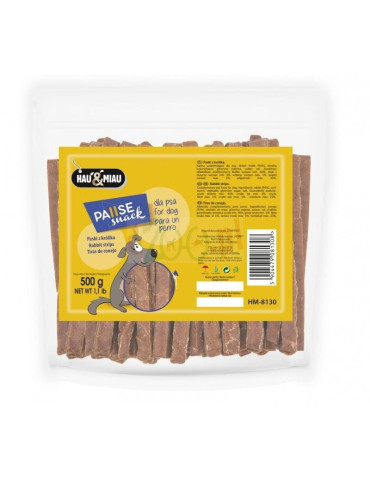 Hau&Miau triušienos juostelės šunims 500g