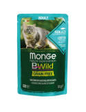 Monge BWild kons. pašaras su menke, krevetėmis ir daržovėmis padaže 85g