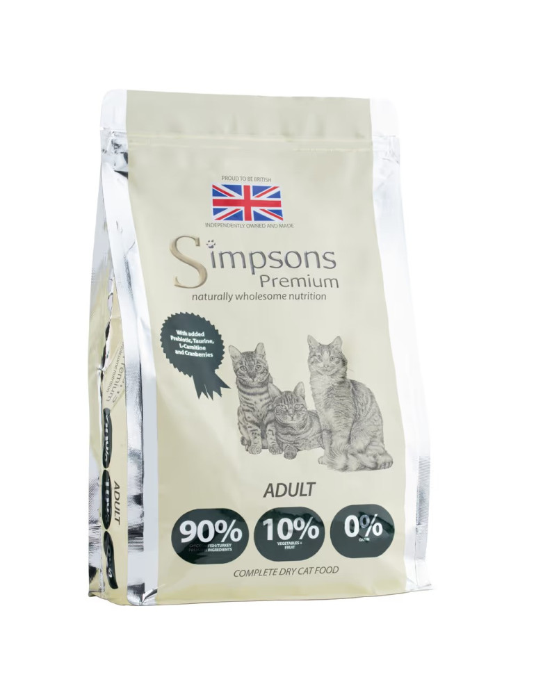 Simpsons sausas pašaras katėms su vištiena 1.5kg Simpsons sausas pašaras katėms su vištiena 1.5kg