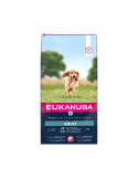 Eukanuba S/M visavertis pašaras suaugusiems šunims su lašiša ir miežiais, 12 kg