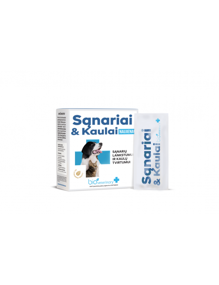 Bioveterinary Sąnariai & Kaulai maisto papildas augintiniams N28 Bioveterinary Sąnariai & Kaulai maisto papildas augintiniams N28