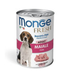 Monge Fresh adult konservuotas pašaras šunims su vištiena 400g